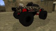 1968 Pontiac Firebird Monster Truck Camo Shark для GTA San Andreas миниатюра 2