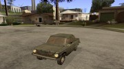 ЗАЗ 968м побитый для GTA San Andreas миниатюра 1
