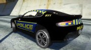 Aston Martin V12 Vantage UK Police для GTA San Andreas миниатюра 5