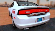 2013 Dodge Charger Red County sheriffs office для GTA San Andreas миниатюра 3