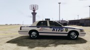 Ford Crown Victoria NYPD for GTA 4 miniature 5