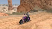 GTA V Western Motorcycle Zombie Chopper Stock para GTA San Andreas miniatura 3