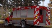Pierce Commercial SACFD Rescue Unit для GTA San Andreas миниатюра 3