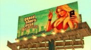 GTA 5 Girl Poster billboard для GTA San Andreas миниатюра 3