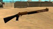 Golden Combat Shotgun (XM1014) for GTA San Andreas miniature 3