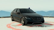 Mercedes E63 Unmarked (with blue siren) FINAL for GTA 5 miniature 1