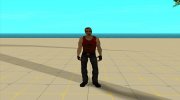 Postal dude в темно-красной майке for GTA San Andreas miniature 2