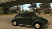 Volkswagen Beetle 1300cc 1964 (Low Poly) for GTA San Andreas miniature 7