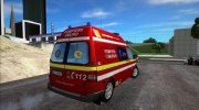 Volkswagen T5 Pompierii Smurd (Ambulance) para GTA San Andreas miniatura 4