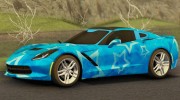 Chevrolet Corvette Stingray C7 2014 Blue Star для GTA San Andreas миниатюра 10