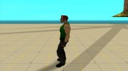 Postal dude в темно-зеленой майке for GTA San Andreas miniature 1