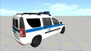 Lada Largus Полиция России для GTA San Andreas миниатюра 3