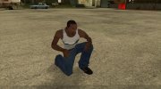 Белая майка «Бригантина» para GTA San Andreas miniatura 3