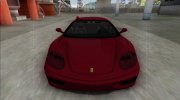 Ferrari 360 Modena FBI para GTA San Andreas miniatura 5
