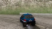 Peugeot 206 Police для GTA San Andreas миниатюра 3
