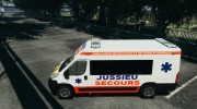 Ambulance Jussieu Secours Fiat 2012 для GTA 4 миниатюра 2