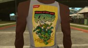 Белая майка Teenage Mutant Ninja Turtles (2003) para GTA San Andreas miniatura 6