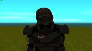 Шепард в улучшенной броне N7 из Mass Effect для GTA San Andreas миниатюра 1