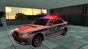 BMW M5 E60 Police SF for GTA San Andreas miniature 4