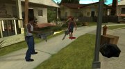 Маньяк с миниганом para GTA San Andreas miniatura 3