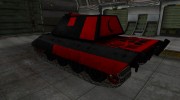 Черно-красные зоны пробития E-100 для World Of Tanks миниатюра 3