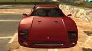 Ferrari F40 1987 para GTA San Andreas miniatura 5