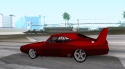 Dodge Charger Daytona Fast & Furious 6 для GTA San Andreas миниатюра 2