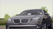 BMW 7 Series F02 2012 for GTA San Andreas miniature 6