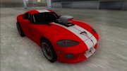 Dodge Viper GTS Drag для GTA San Andreas миниатюра 2