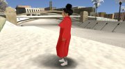 Girl in winter coat для GTA San Andreas миниатюра 3