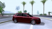 Audi S3 Sportback 2007 для GTA San Andreas миниатюра 5