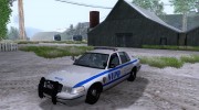 Ford Crown Victoria NYPD Unit для GTA San Andreas миниатюра 1