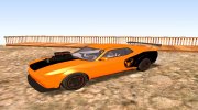 GTA V Bravado Gauntlet Hellfire Custom Bonnet para GTA San Andreas miniatura 3