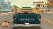 Chevrolet Apache Fleetside 1958 для GTA 3 миниатюра 3