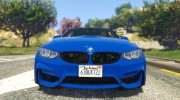 BMW M4 2015 for GTA 5 miniature 9