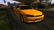 1999 Nissan Skyline R-34 GT-R V-spec (IVF) для GTA San Andreas миниатюра 17