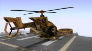 Вертолёт из игры TimeShift Коричневый para GTA San Andreas miniatura 4
