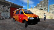 Volkswagen T5 Аварийная газовая служба para GTA San Andreas miniatura 1