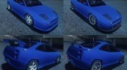 1995 Fiat Coupe 2.0 20V Turbo для GTA San Andreas миниатюра 8