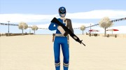 Power Ranger RPM Blue для GTA San Andreas миниатюра 2
