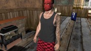 Skin HD Random GTA V Online Red Mask para GTA San Andreas miniatura 4