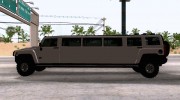 Hummer H3 Limousine for GTA San Andreas miniature 3
