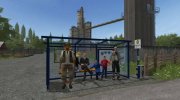 Автобусная остановка v 1.1 for Farming Simulator 2017 miniature 1