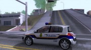 Renault Megane Spain Police для GTA San Andreas миниатюра 2
