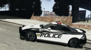 Nissan GT-R R35 Police for GTA 4 miniature 2