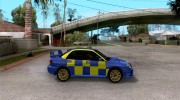 Subaru Impreza STi police для GTA San Andreas миниатюра 5