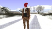 Skin GTA Online в маске и леопардовом костюме for GTA San Andreas miniature 2