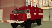 ГАЗ-66 КШМ Р-142Н Пожарная служба para GTA San Andreas miniatura 1