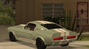 1967 Ford Mustang Shelby GT500 Eleanor для GTA San Andreas миниатюра 4