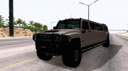 Hummer H3 Limousine for GTA San Andreas miniature 2
